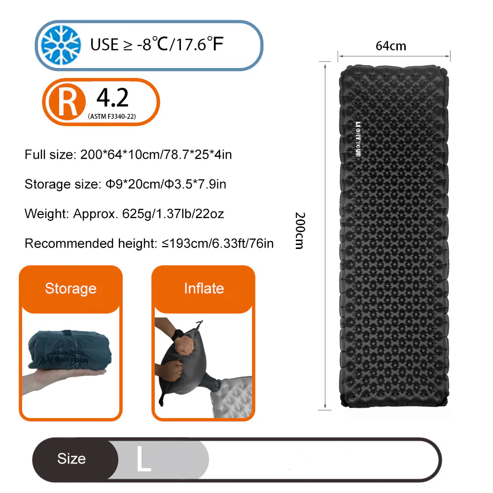 Light Tour R4.2 Ultralight Inflatable Sleeping Pad