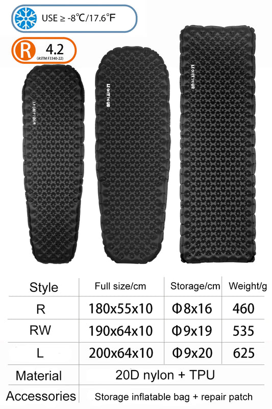 Light Tour R4.2 Ultralight Inflatable Sleeping Pad