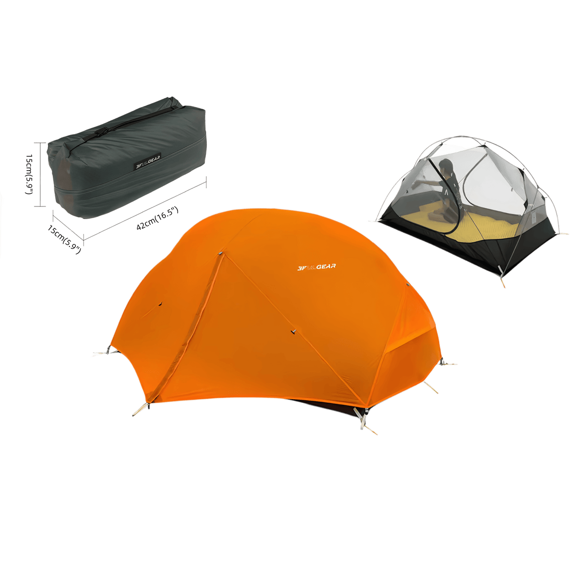 Floating Cloud 2 | Freestanding 2-Person Tent — 3F UL Gear Floating Cloud 2 | Freestanding 2-Person Tent — 3F UL Gear