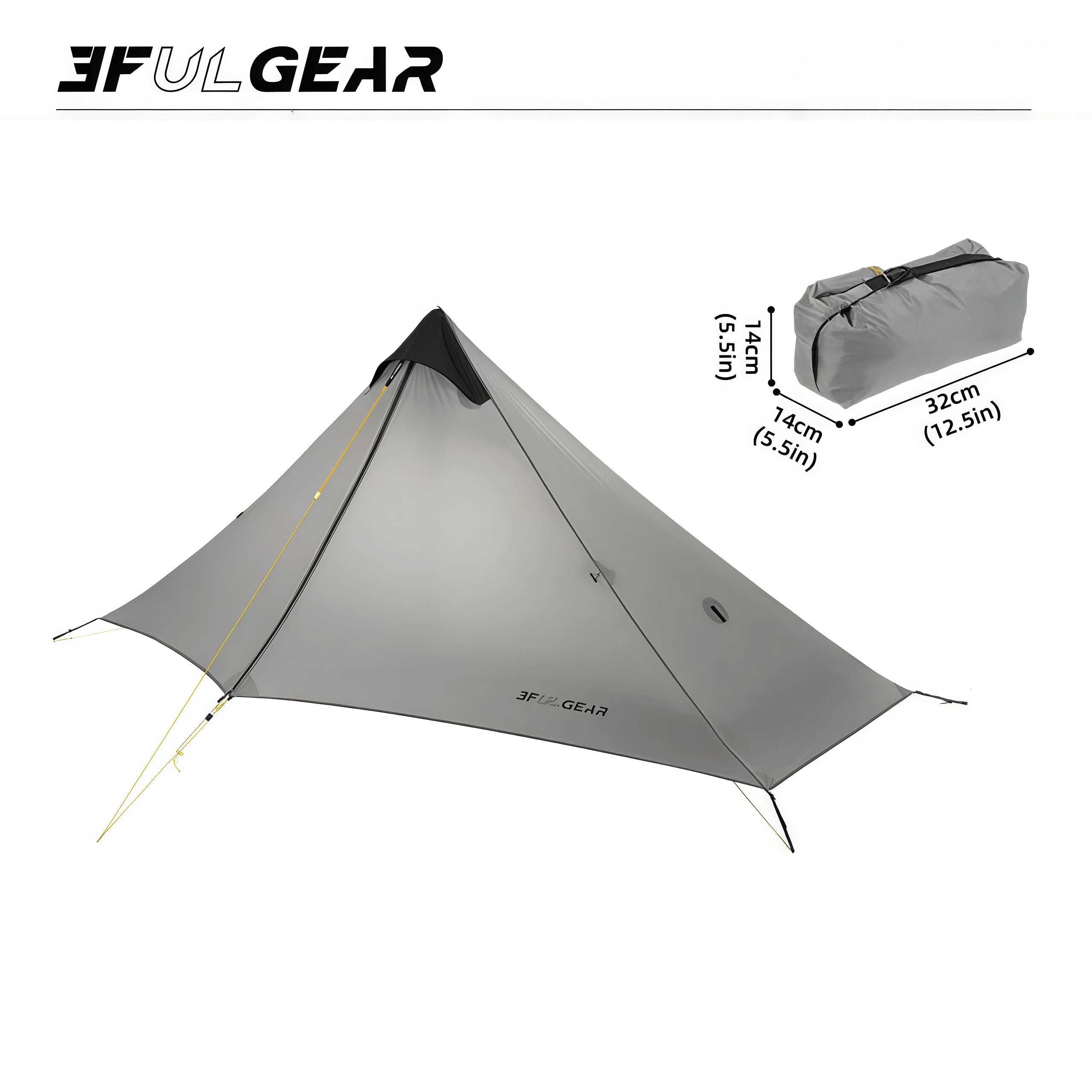 trekking pole tent 1 person Lanshan Camping-Revolution: Mobiles Induktionskochfeld mit Dji cable COLOR:Satin Gunmetal / Obsidian With its protected awning
